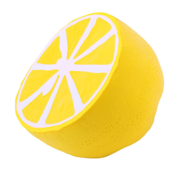 PU Slow Rebound Half Lemon Stress Toy