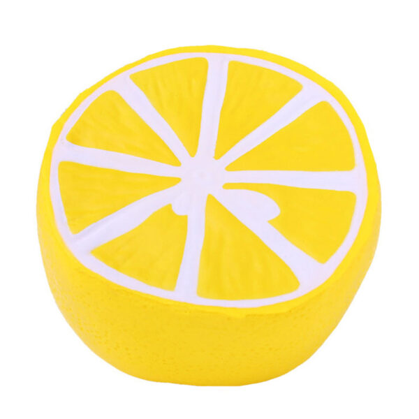 PU Slow Rebound Half Lemon Stress Toy