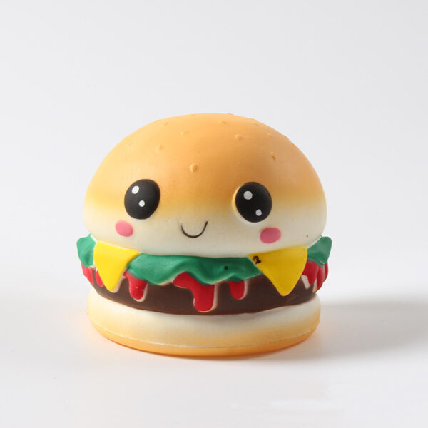 PU Slow-Rebound Burger Stress Toy