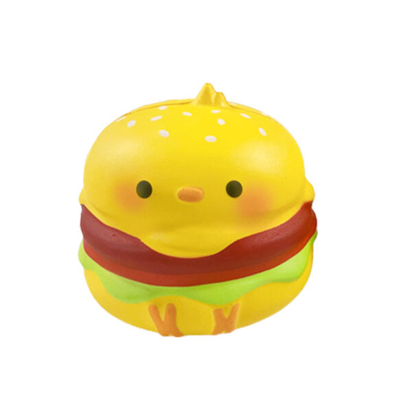 PU Slow-Rebound Chick Burger Stress Toy