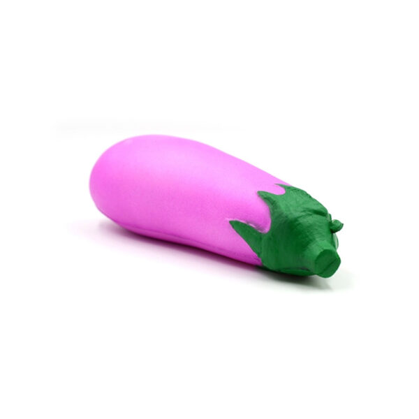 PU Slow Rebound Eggplant Stress Relief Toy - Image 2