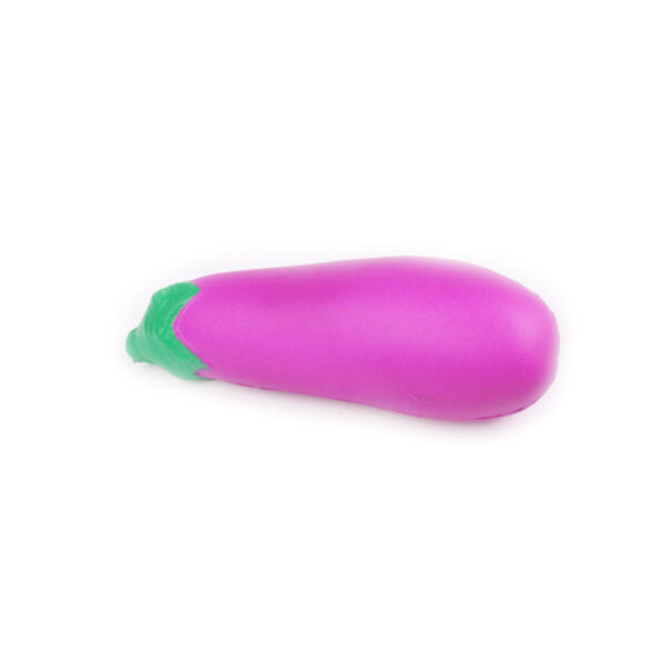 PU Slow Rebound Eggplant Stress Relief Toy - Image 3