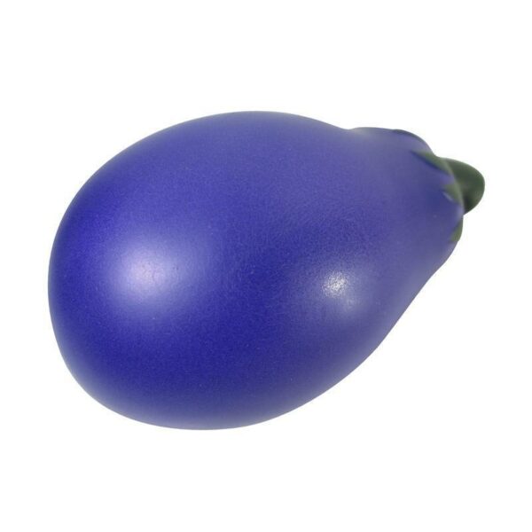 PU Slow Rebound Round Eggplant Stress Relief Toy