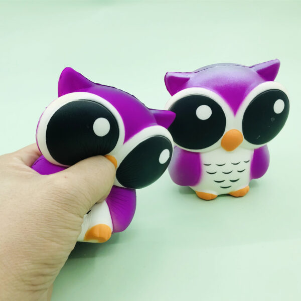 PU Slow-Rebound Big-Eyed Owl Stress Relief Toy