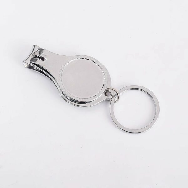 Round Nail Clipper w/Bottle Opener Keyring