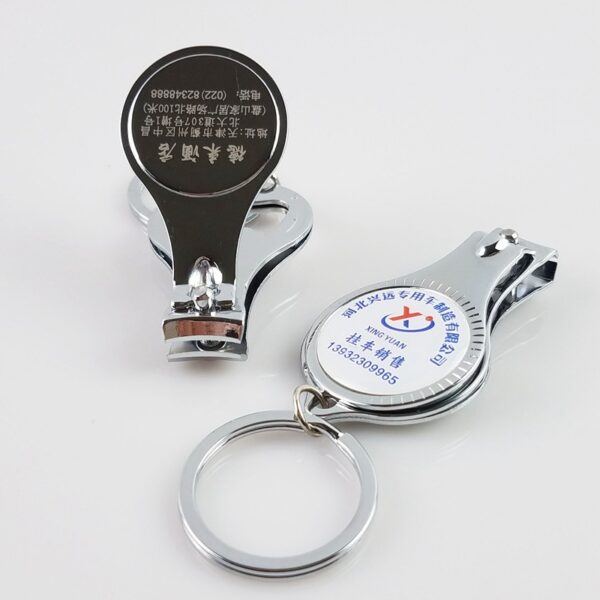 Round Nail Clipper w/Bottle Opener Keyring