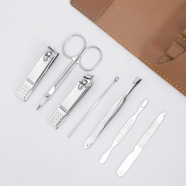 Premium Stainless Steel Nail Clipper Set - 7-Piece Grooming Kit