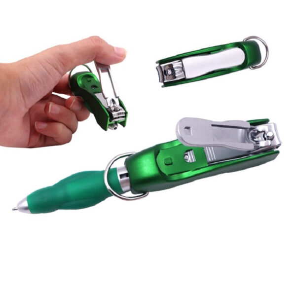 Folded Pen With Nail Clipper