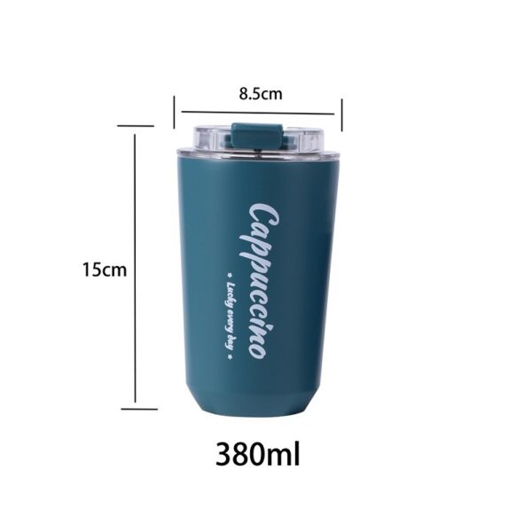 On-the-Go Double-Wall Stainless Steel Coffee Cup 12.5oz