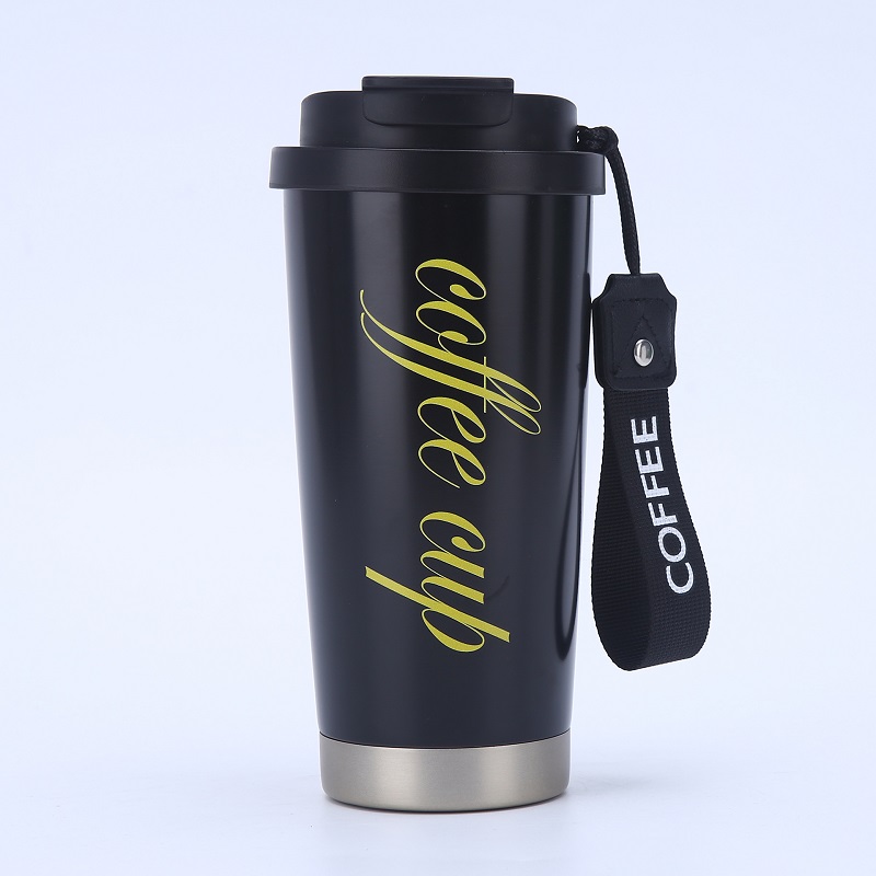 Stainless Steel Outdoor Coffee Mug with Straw 20oz