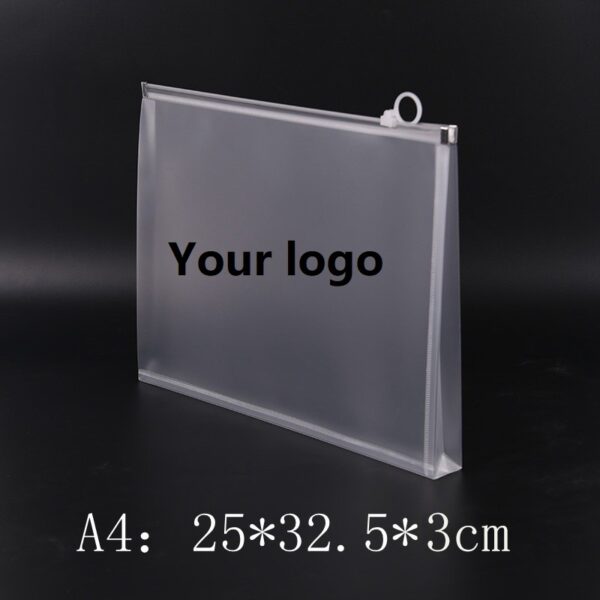 Clear Zip Plastic Envelopes A4 Zipper Document Folder Letter File Folders Expanding Envelope