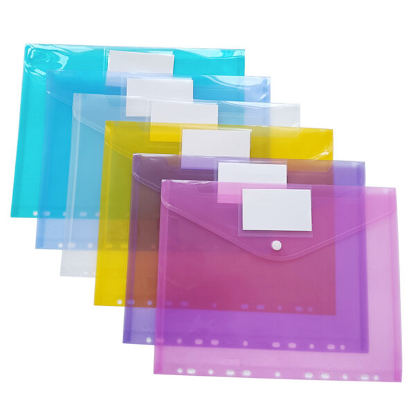 Waterproof 11-hole Folder with Transparent File Folder-A4 Size