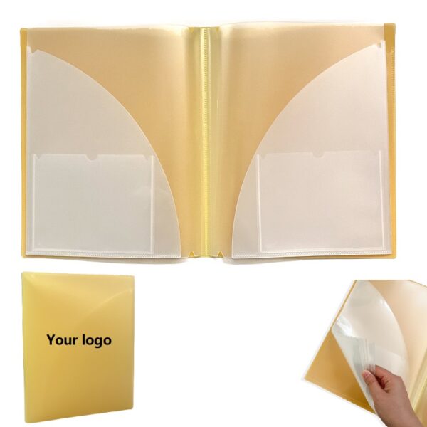 Multi-Page Transparent 2 Pockets Folder