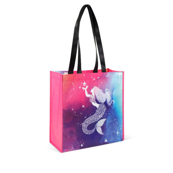 Non-woven Grocery Tote Bags w/ Full Color Imprint