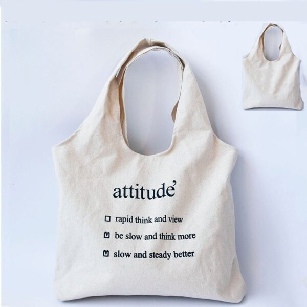 Shoulder Canvas Recyclable Shopping Bag