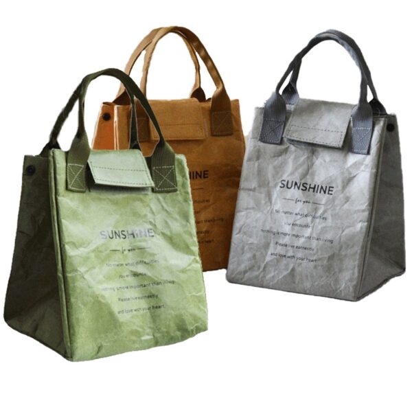 Reusable DuPont Paper Tote Insulated Bag