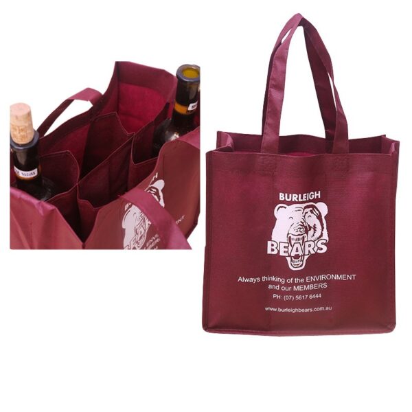 Non-Woven Divided Wine Storage Bag-6 Bottles