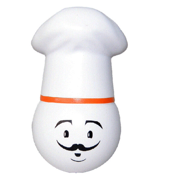 PU Smiling Chef with Hat Stress Reliever