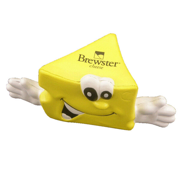 PU Cartoon Cheese Man Stress Reliever