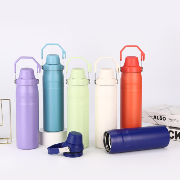 Insulated Car Thermos Bottle with Handle 16OZ