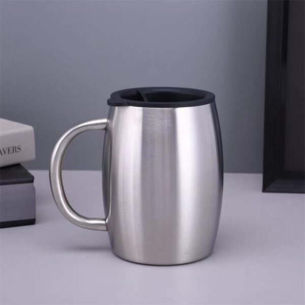 Stainless Steel Vacuum Insulated Beer/Coffee Mug w/ handle16OZ