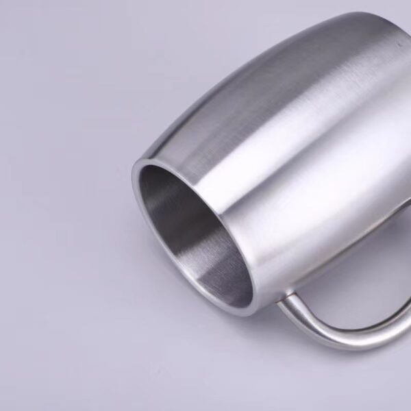 Stainless Steel Vacuum Insulated Beer/Coffee Mug w/ handle16OZ