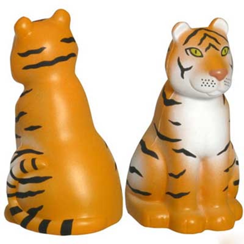 PU Sitting Tiger Shape Stress Reliever