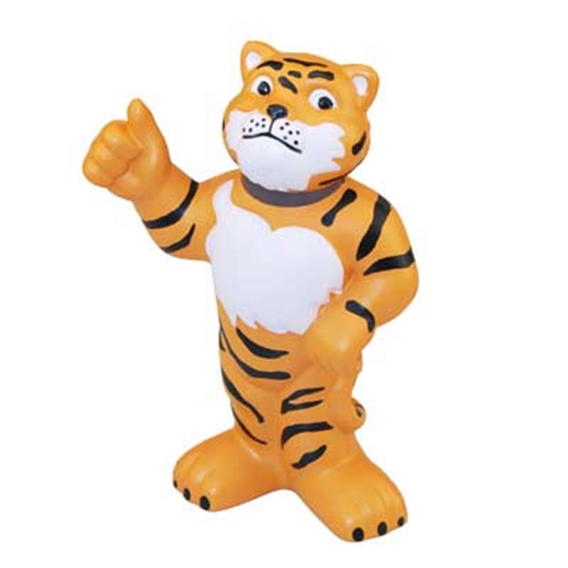 PU Standing Tiger Figure Shape Stress Reliever