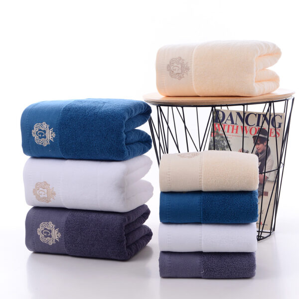 Solid Colour Towel Embroidered Logo