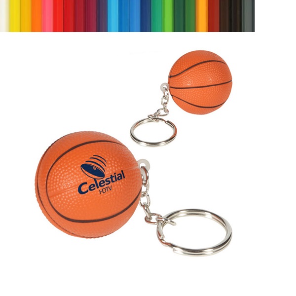 Basketball Stress Reliever Keychain