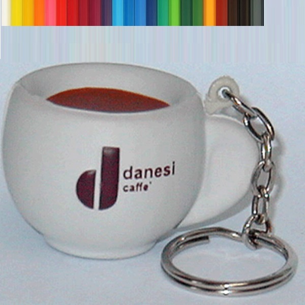 Coffee Cup Stress Reliever Keychain