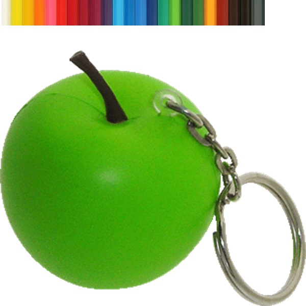 Apple Stress Reliever Keychain