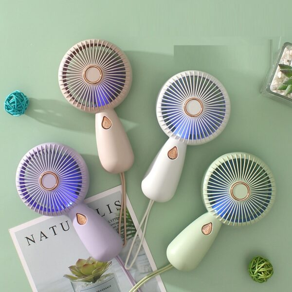 Simple Handheld Small Fan with LED