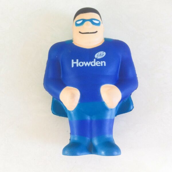 PU Foam Superman Shaped Stress Reliever with Customized Logo