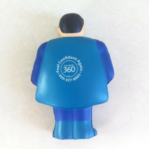 PU Foam Superman Shaped Stress Reliever with Customized Logo