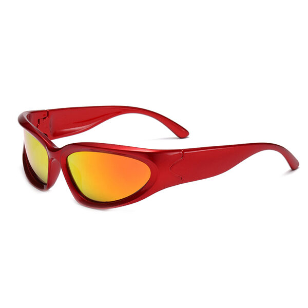 Coated Wraparound Sports Sunglasses