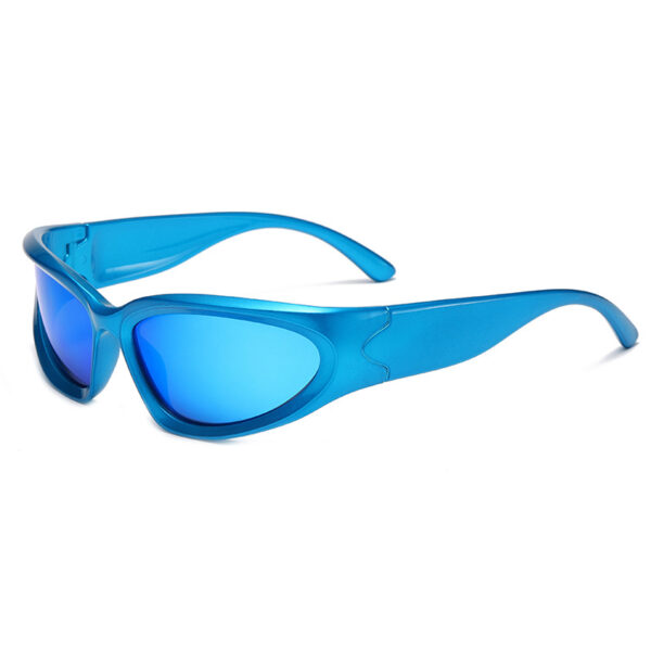 Coated Wraparound Sports Sunglasses