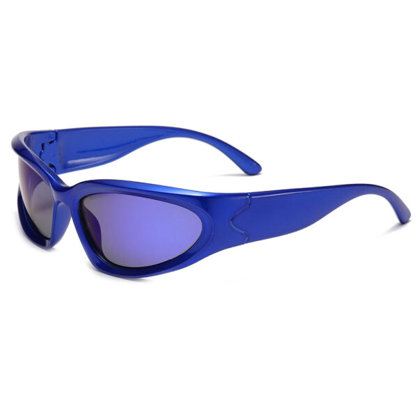 Coated Wraparound Sports Sunglasses