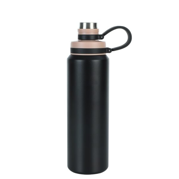 Large Capacity 21oz Stainless Steel Insulated Bottle with Silicone Carrying Loop