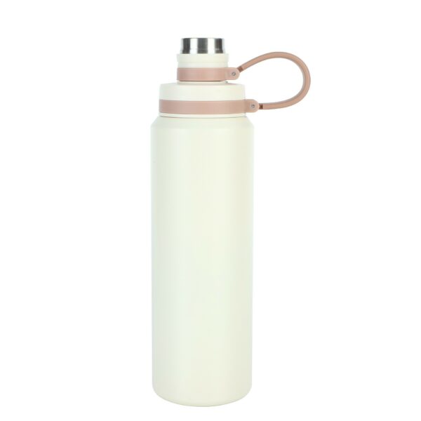 Large Capacity 21oz Stainless Steel Insulated Bottle with Silicone Carrying Loop