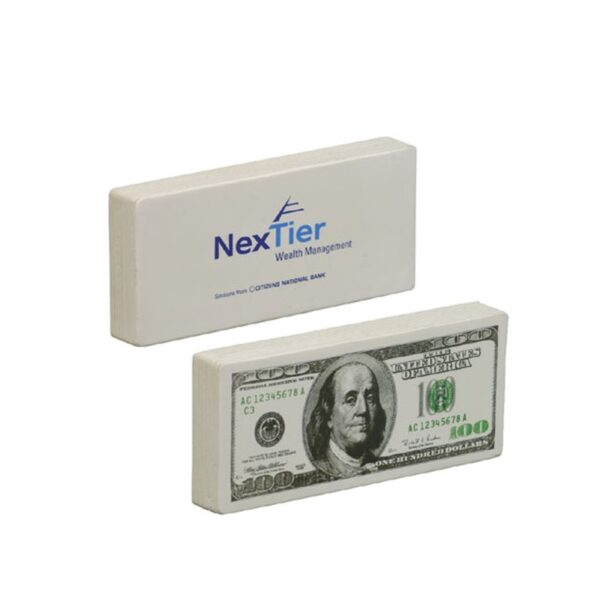 PU Foam Customized US Dollar Rectangle Shaped Stress Reliever