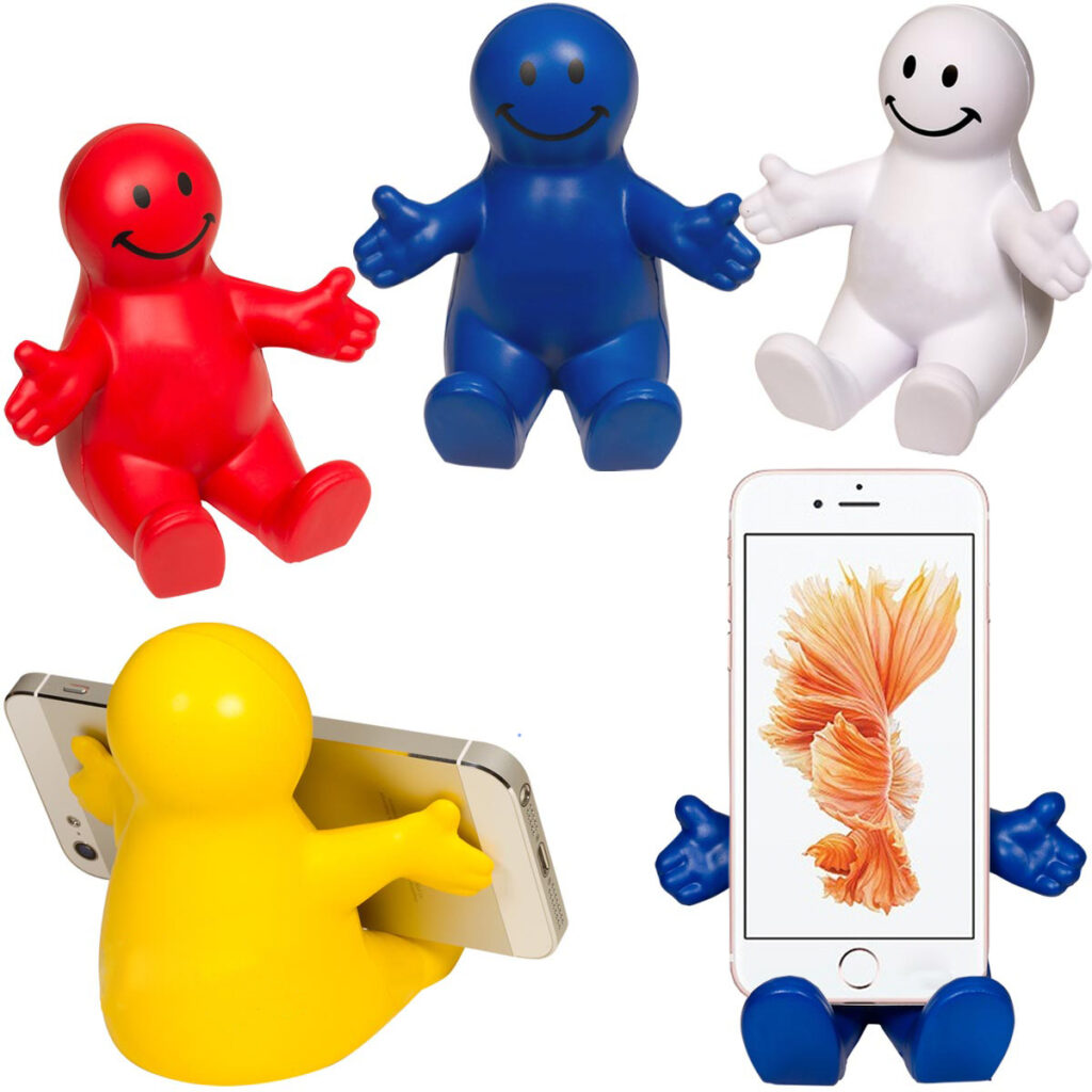 New PU Foam Fat Man Phone Holder Shaped Stress Reliever