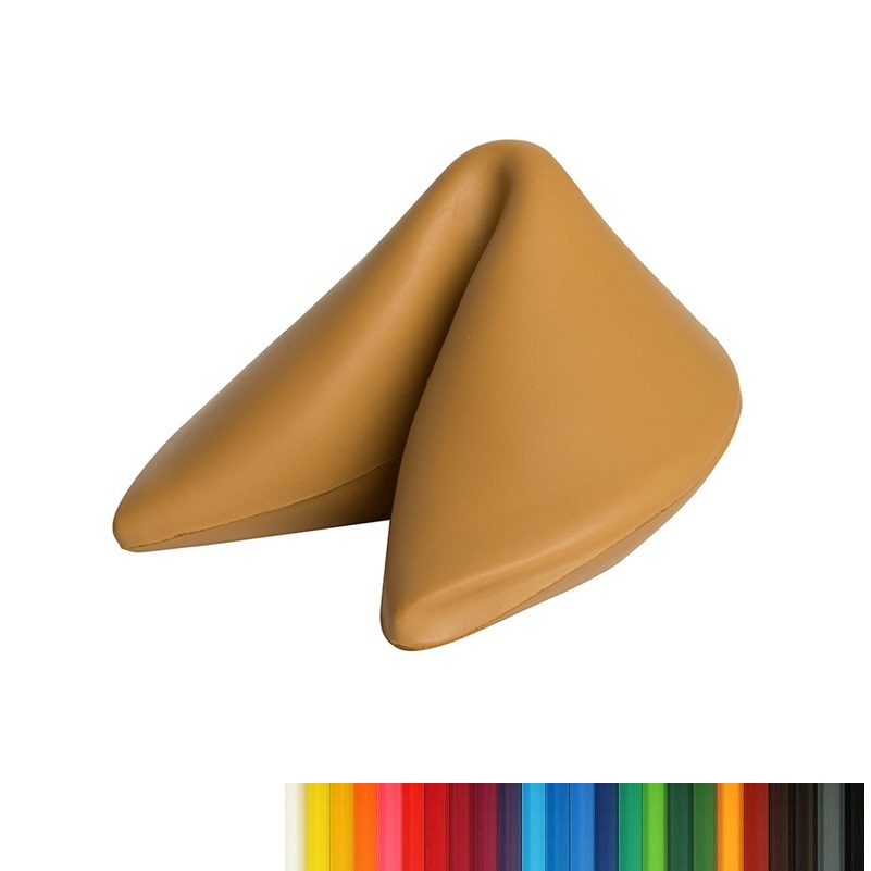 New PU Foam Fortune Cookie Shaped Stress Reliever