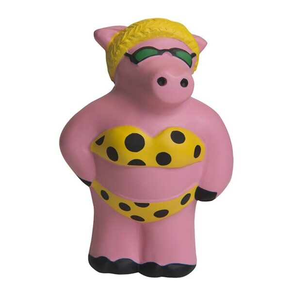 PU Foam Beach Pig Shaped Stress Reliever