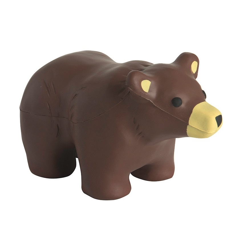 New PU Foam Brown Bear Shaped Stress Reliever