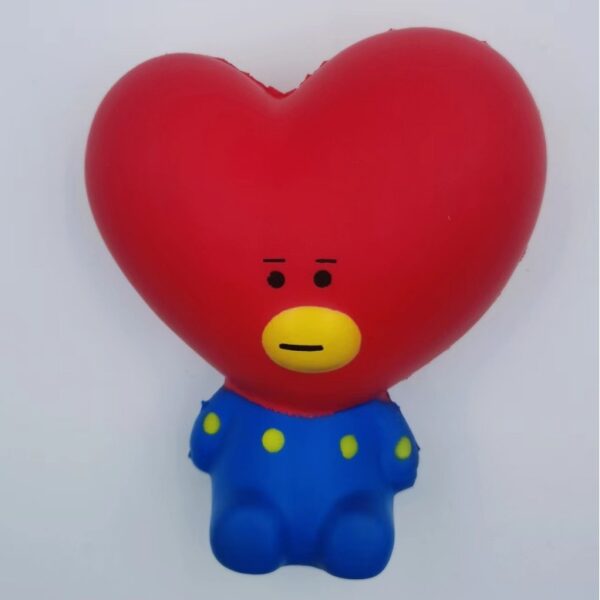 PU Slow-Rebound Heart-Shaped Head Stress Relief Toy