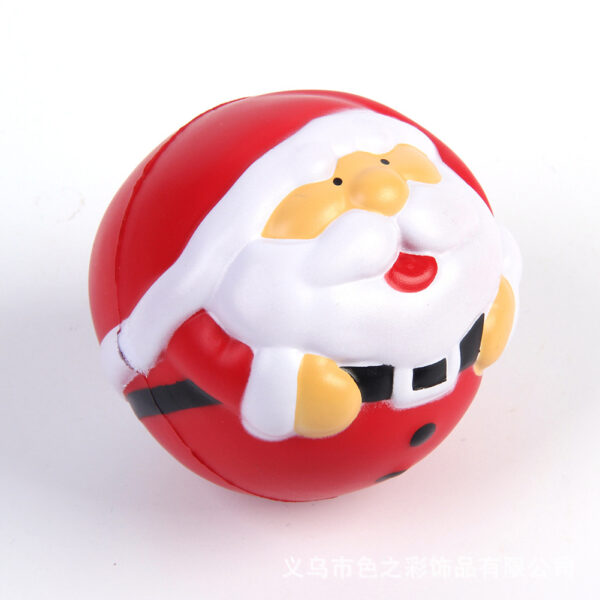 PU Slow-Rebound Santa Claus Ball Stress Relief Toy