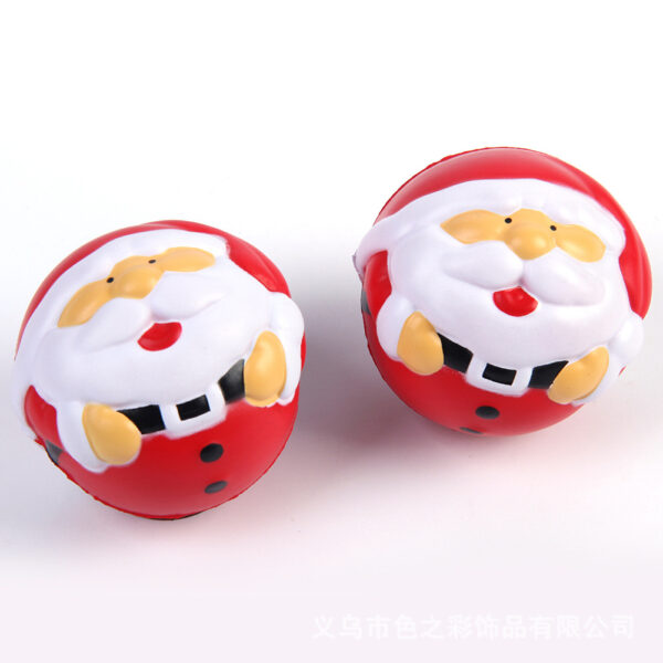 PU Slow-Rebound Santa Claus Ball Stress Relief Toy