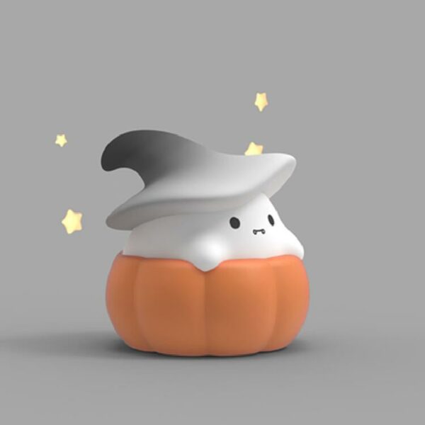 Halloween Pumpkin Ghost Silicone Tap Light