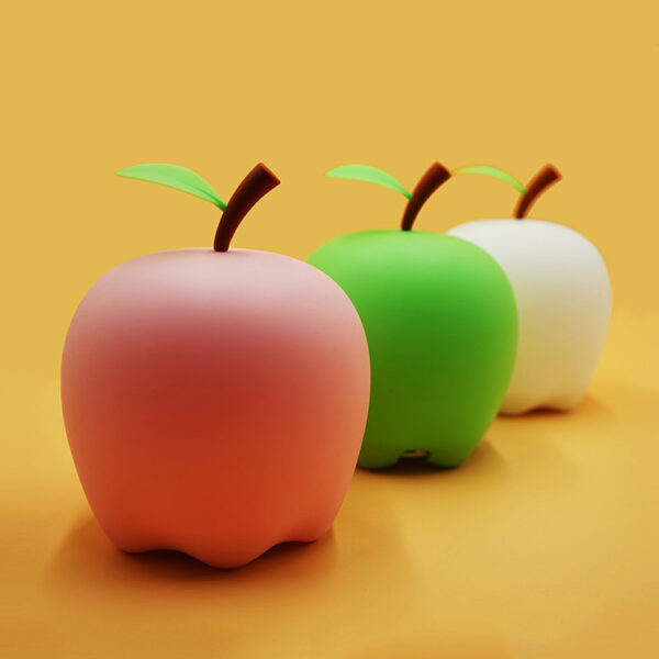 Apple-Shaped Silicone Tap Night Light